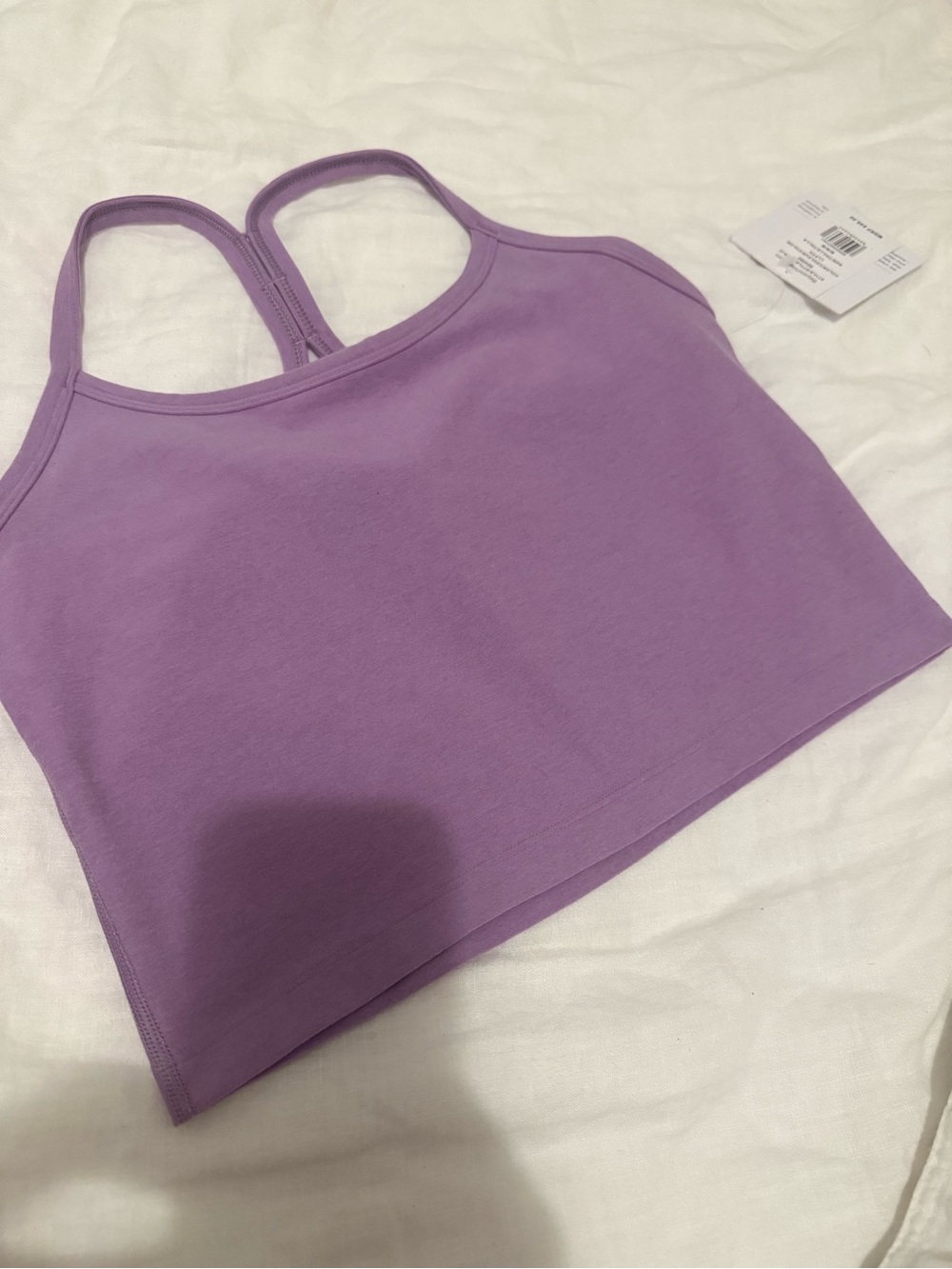 Beyondyoga Purple Cropped Strappy Tank Top - - Picture 4 of 6
